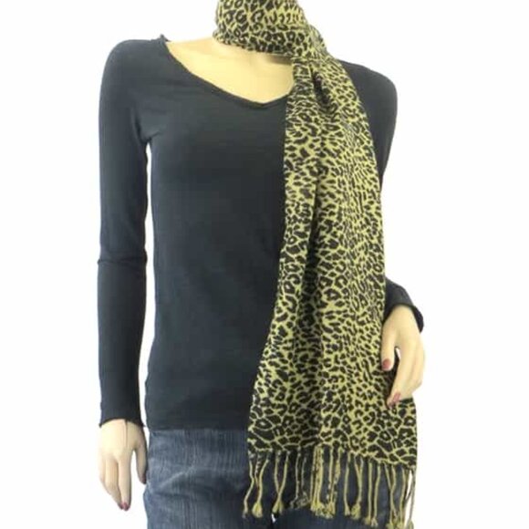 Pashmina Cashmere Print Shawl/ Scarf - Picture 10 of 11